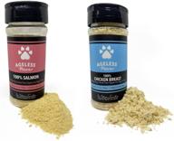 🍗 ageless paws 100% chicken breast or 100% salmon food topper for dogs and cats: usa-made, high protein, freeze-dried raw (2.7 oz / 76.5 g) logo