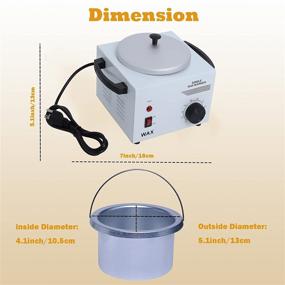 img 1 attached to 🔥 Efficient Single Pot Electric Wax Warmer for Smooth Hair Removal: Hot SPA Aluminum Heater with Wooden Wax Sticks
