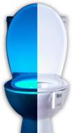 motion sensor activated led nightlight with 5-stage dimmer - 16 color toilet bowl night light 🚽 - ideal christmas gift for boys ages 3-7 - stocking stuffer and potty training aid for boys логотип