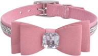 💎 dazzling diamond bow tie crystal pet collar: stylish rhinestone designer collar for your girl or boy dog logo