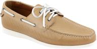 smooth cognac bottom men's shoes - jetrano seaplane logo