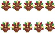 binaryabc thanksgiving turkey flatback embellishment logo