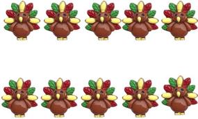 img 4 attached to BinaryABC Thanksgiving Turkey Flatback Embellishment