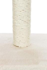 img 1 attached to 🐱 TRIXIE Plush and Sisal Covered Scratching Post: Small Cat Trees 24-32" Tall