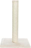 🐱 trixie plush and sisal covered scratching post: small cat trees 24-32" tall logo