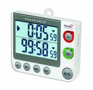 thomas 5017 traceable flashing led dual channel timer with big-digit display, 3-inch width x 3.5-inch height x 5/8-inch thickness logo