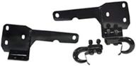 🔧 rugged ridge 11236.05 tow hook/frame bracket kit for jeep cherokee xj (84-01) - black: sturdy and reliable off-roading equipment logo