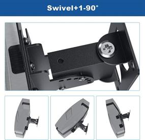 img 2 attached to 🔊 Adjustable Wall Mount Bracket for Bose SoundTouch 20 Wireless Speaker - Tilt & Swivel Mount, Black