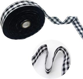 img 4 attached to 🎄 Deloky Buffalo Check Ribbon - 1.0 Inch Christmas Plaid Ribbon, 50 Yard Roll - Perfect for Lumberjack Party, Christmas Crafts & DIY Decorations, Mother's Day Gift