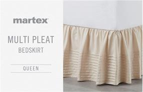 img 4 attached to Martex Multi Pleat Queen Ivory