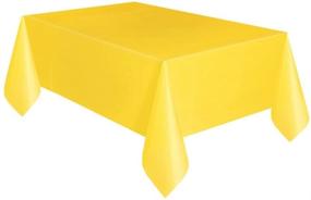 img 2 attached to 🔍 Optimized Search: 108&#34; x 54&#34; Yellow Plastic Tablecloth