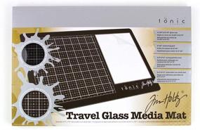 img 3 attached to 👍 Reviewing the Tonic Studios Tim Holtz Travel Glass Media Mat 10.25"X15.5", Multi: Features, Pros and Cons