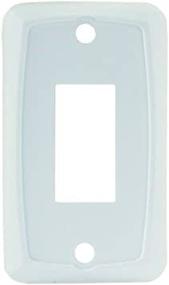 img 1 attached to JR Products 12845 White Single Switch Face Plate: Stylish and Durable Switch Cover for Elegant Interiors