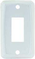 jr products 12845 white single switch face plate: stylish and durable switch cover for elegant interiors logo