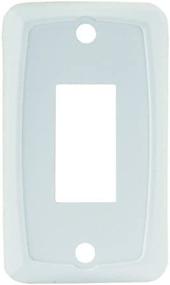 img 2 attached to JR Products 12845 White Single Switch Face Plate: Stylish and Durable Switch Cover for Elegant Interiors