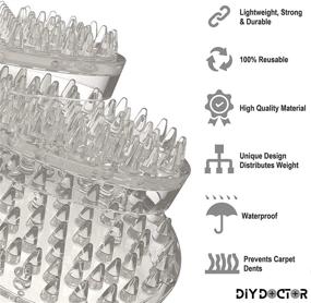 img 3 attached to 🛋️ DIY Doctor Carpet Savers - Prevent Furniture Marks on Your Carpet! Pack of 8 with 53 Spikes Each