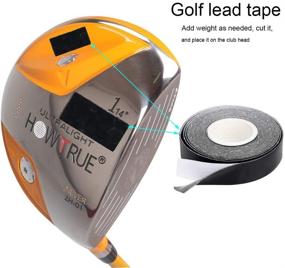 img 1 attached to 🏌️ Enhance Club Performance with HOW TRUE 2 Rolls Golf High Density Lead Tape: Add Weight, Boost Precision & Distance for Drivers, Fairways, Hybrids, Irons, Tennis & Fishing