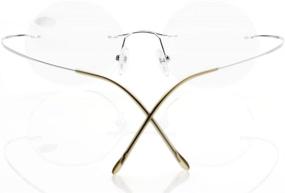img 1 attached to Eyekepper Titanium Rimless Eyeglasses Optical Men's Accessories