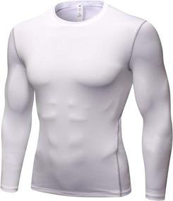 img 4 attached to Compression Undershirts Baselayer Thermal Running Sports & Fitness