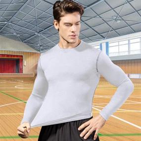 img 3 attached to Compression Undershirts Baselayer Thermal Running Sports & Fitness