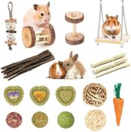🐇 natural wooden teeth care chew toys for guinea pigs, hamsters, rabbits, gerbils, rats, chinchillas, and small pets - suwikeke treats and molar accessories logo