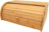 organic bamboo roll top bread box - premium kitchen food storage solution logo