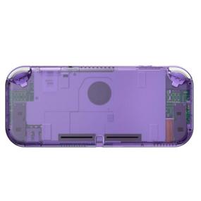img 1 attached to 🎮 Nintendo Switch Lite Clear Atomic Purple DIY Replacement Shell by eXtremeRate - Handheld Controller Housing with Screen Protector and Custom Case Cover