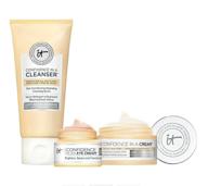 cosmetics set piece confidence skincare logo