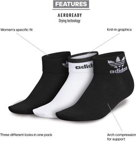 img 3 attached to adidas Originals Women's Low Cut Ankle Socks (Pack of 3)