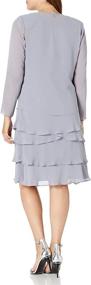 img 3 attached to Fashions Womens Embellished Tiered Regular Women's Clothing