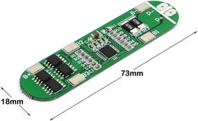 img 1 attached to 🔋 ZRM&E 1-Pack Защитная плата зарядного устройства для 4S 14.8V 18650 литий-ионных аккумуляторных батарей Protection Board 16.8V Защита от перезаряда 10A BMS PCB Circuit Electronic Module