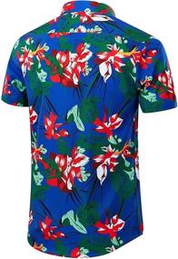 img 2 attached to Hawaiian Sleeves Printed Button Men's Shirts - EUOW Clothing