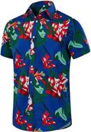 hawaiian sleeves printed button men's shirts - euow clothing logo