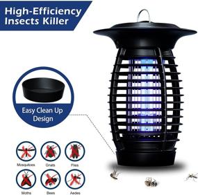 img 3 attached to 🦟 Powerful 9W Bug Zapper Electric Portable Mosquito Zapper for Effective Outdoor Pest Control - Ideal for Backyard, Patio, Home, Bedroom, Kitchen, Office