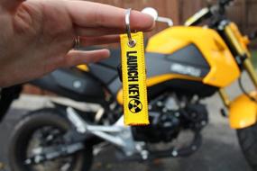 img 2 attached to 🔑 Launch Key CG Keytags: Mini Motorcycle Keychains for Motorcycles, Scooters, Cars, Gifts, and More