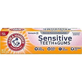 img 1 attached to 🪥 Arm &amp; Hammer Sensitive Toothpaste: Whitening, Fresh Mint 4.5 Oz (Pack of 3) - with Anticavity Fluoride