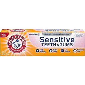 img 2 attached to 🪥 Arm &amp; Hammer Sensitive Toothpaste: Whitening, Fresh Mint 4.5 Oz (Pack of 3) - with Anticavity Fluoride