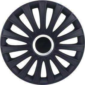 img 2 attached to Alpena 58288 Le Mans Matte Black 🔘 Wheel Cover Kit - 17-Inch - Set of 4