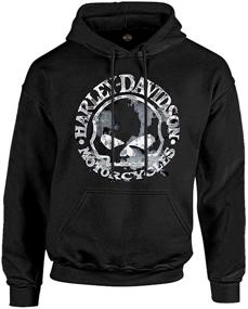 img 3 attached to 🏍️ Harley-Davidson Men's Black Willie G Skull H-D Pullover Sweatshirt (30296648)