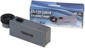 img 1 attached to Carson ML-15 MicroMag 11X LED Focusing Loupe with Built-in Light