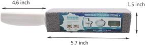 img 3 attached to 🚽 Efficient 6-Pack Pumice Stone with Long Handle for Toilet Bowl Cleaning in the Household