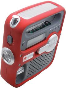 img 4 attached to Eton ARCFR360R Solarlink: Self-Powered Digital Radio, Flashlight & Cell Phone Charger (Red)