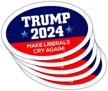 5 pack trump liberals again magnet logo