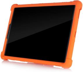 img 1 attached to 🍊 HminSen Силиконовый стендовый чехол для планшета Lenovo Tab M10 HD 2-го поколения 10.1 дюйма 2020 года (TB-X306F TB-X306X), дружелюбный к детям для планшета Lenovo Tab M10 HD 10.1" 2020 года (Оранжевый)