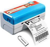 clear & fast 4x6 thermal label printer for small businesses - compatible with amazon, ebay, shopify, etsy, usps, shipstation | windows & mac - p108 pro logo