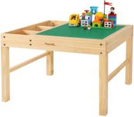 papablic 2 in 1 kid activity table: large storage & lego-compatible for older boys and girls logo