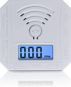 img 4 attached to 🔥 CO Gas Monitor Alarm Detector with LED Digital Display - UL 2034 Compliant, Battery Powered - Ideal for Home, Depot