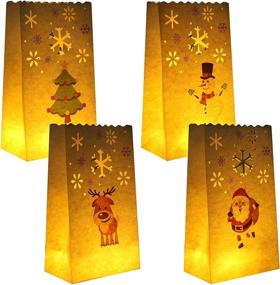 img 4 attached to URATOT Luminary Luminaries Flame Resistant Christmas