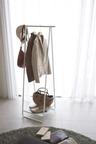 img 2 attached to Yamazaki Home Free Standing Hanger - Efficient Space-Saving Solution, One Size, White