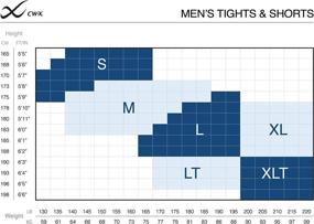 img 1 attached to 🩳 CW-X Men's Compression Tights with Stabilyx Joint Support